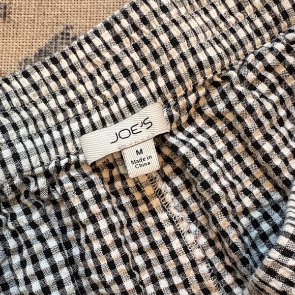 Joe's Jeans Gingham Cotton Shorts - Picture 2 of 3